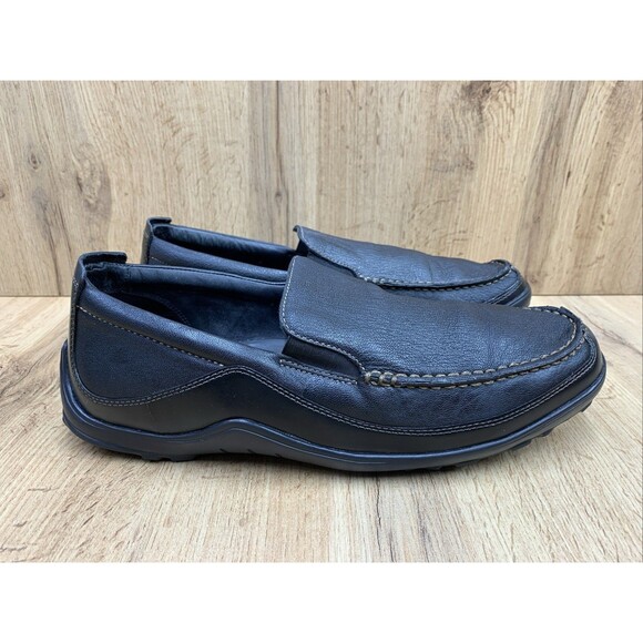 Cole Haan Tucker Mens Venetian Slip-On Drivers Loafers Shoes 12 W Black C03557 main image 12